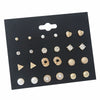 Alloy Pearl Zircon Earrings For Women Electroplating Jewelry