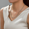 Alloy Pendant Ball Chain Lobster Clasp Necklace Women's Fashionable Simple Highend Electroplated Accessories