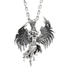 Alloy Pendant Necklace With Cartoon Character Design And Electroplating Unisex Style