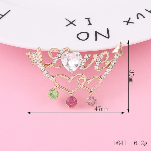Alloy Phone Shell Jewelry Accessories With Love Peach Heart Design And Electroplating Treatment