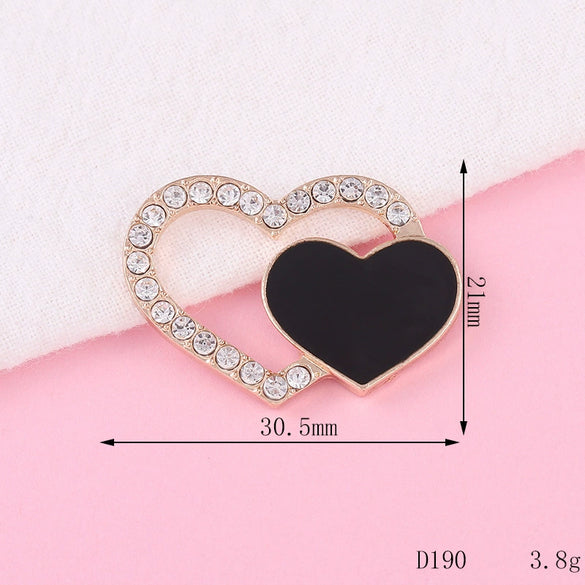 Alloy Phone Shell Jewelry Accessories With Love Peach Heart Design And Electroplating Treatment