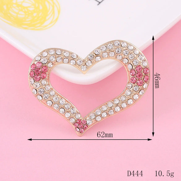 Alloy Phone Shell Jewelry Accessories With Love Peach Heart Design And Electroplating Treatment