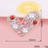 Alloy Phone Shell Jewelry Accessories With Love Peach Heart Design And Electroplating Treatment