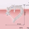 Alloy Phone Shell Jewelry Accessories With Love Peach Heart Design And Electroplating Treatment