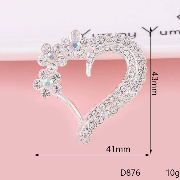 Alloy Phone Shell Jewelry Accessories With Love Peach Heart Design And Electroplating Treatment