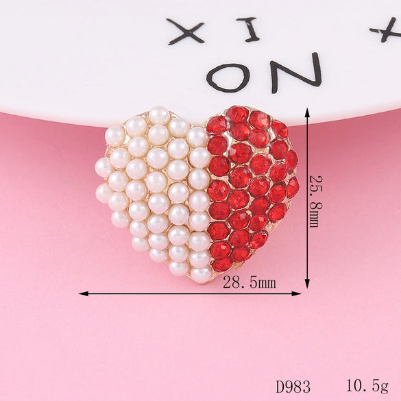 Alloy Phone Shell Jewelry Accessories With Love Peach Heart Design And Electroplating Treatment