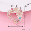 Alloy Phone Shell Jewelry Accessories With Love Peach Heart Design And Electroplating Treatment