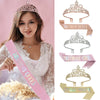 Alloy Plaid Party Headdress Hair Accessories Shoulder Strap Etiquette Belt Semimanual Semimechanical
