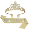 Alloy Plaid Party Headdress Hair Accessories Shoulder Strap Etiquette Belt Semimanual Semimechanical