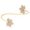 Alloy Plants And Flowers Diamond Jewelry Women's Threepiece Set Necklace Earrings Bracelet
