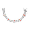 Alloy Punk Geometric Diamond Cuban Chain Necklace For Men