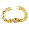 Alloy Punk Hiphop Style Geometric Electroplated Unisex Bracelet