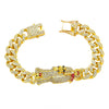 Alloy Punk Hiphop Style Geometric Electroplated Unisex Bracelet