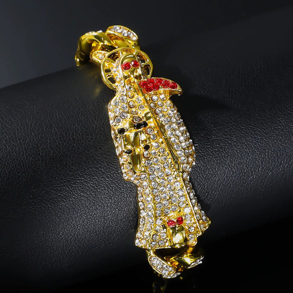Alloy Punk Hiphop Style Geometric Electroplated Unisex Bracelet