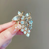 Alloy Purple Grape Brooch Electroplated Women's Light Luxury Highend Accessory