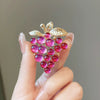Alloy Purple Grape Brooch Electroplated Women's Light Luxury Highend Accessory