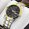 Alloy Quartz And Mechanical Men's Rectangle Waterproof Luminous Watch With Mineral Strengthened Glass Mirror And Stainless Steel Single Folding Buckle