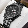 Alloy Quartz And Mechanical Men's Rectangle Waterproof Luminous Watch With Mineral Strengthened Glass Mirror And Stainless Steel Single Folding Buckle