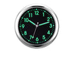 Alloy Quartz Glass Mirror Business Style Universal Car Clock Decoration