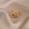 Alloy Rabbit Brooch With Electroplating Minimalist Animal Style