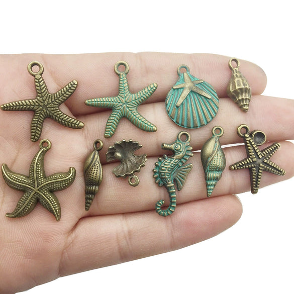 Alloy Retro Animal Style Marine Turtle Shell Jewelry Accessories With Electroplating