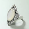 Alloy Retro Fashion Hollow Rhombus Electroplated Unisex Ring