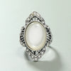 Alloy Retro Fashion Hollow Rhombus Electroplated Unisex Ring