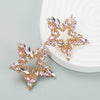 Alloy Retro Fivepointed Star Diamond Women's Earrings