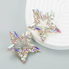 Alloy Retro Fivepointed Star Diamond Women's Earrings