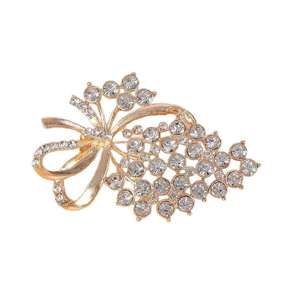 Alloy Retro Flower Brooch Electroplated Antilight Women's Jewelry Accessories