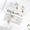 Alloy Retro Flower Style Earrings With Pearl Pendant