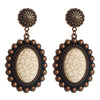 Alloy Retro Geometric Microinlay Earrings For Women