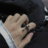 Alloy Retro Gothic Cross Open Ring Electroplated Unisex Jewelry