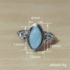 Alloy Retro Jewelry Horse Eye Shape Geometric Style Ring With Electroplating