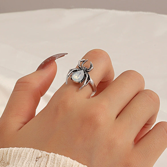 Alloy Retro Spider Women's Ring With Animal Pattern And Electroplating Design
