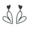 Alloy Retro Style Hollow Love Peach Heart Electroplated Women's Earrings Jewelry