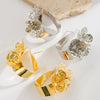 Alloy Retro Threedimensional Flower Electroplated Women's Earrings