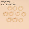 Alloy Rhinestone Acrylic Drill Retro Simple Electroplated Unisex And Women's Mans Star Mans Crescent Ring