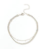 Alloy Rhinestone Anklet Geometric Style Unisex Foot Decoration