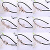 Alloy Rhinestone Bow Hairband For Children Electroplated Hair Accessories