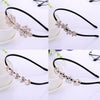 Alloy Rhinestone Bow Hairband For Children Electroplated Hair Accessories