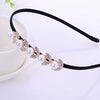 Alloy Rhinestone Bow Hairband For Children Electroplated Hair Accessories