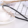 Alloy Rhinestone Bow Hairband For Children Electroplated Hair Accessories
