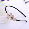 Alloy Rhinestone Bow Hairband For Children Electroplated Hair Accessories