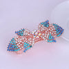 Alloy Rhinestone Bow Hairpin For Women Electroplated Hair Accessories