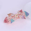 Alloy Rhinestone Bow Hairpin For Women Electroplated Hair Accessories