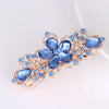 Alloy Rhinestone Bow Pearl Flower Crystal Hairpin For Women Electroplated Hair Accessory