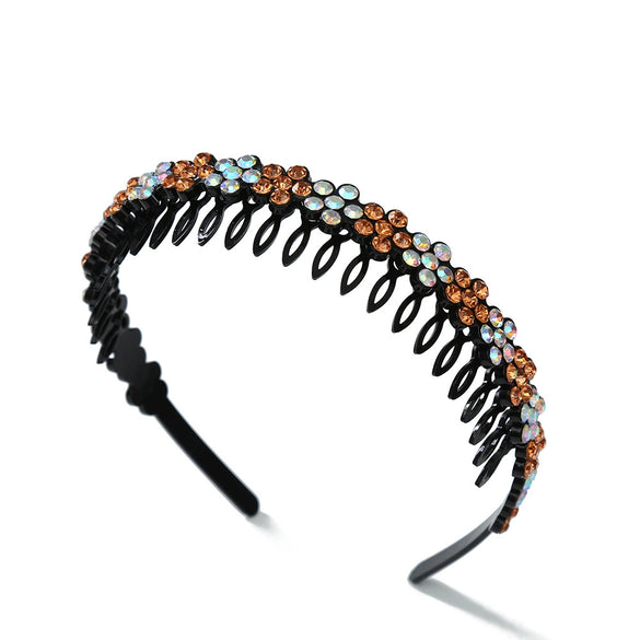 Alloy Rhinestone Crownstyled Electroplated Women's Headband