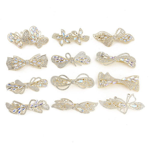 Alloy Rhinestone Crystal Women's Hair Top Clip