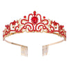 Alloy Rhinestone Fashion Crown Bridal Headdress Hair Accessories With Plating Point Drill